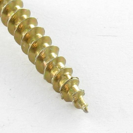 1 x Tornillo madera aglomerado VBA3 cabeza redonda Pozi 3.5X15 Bicromato