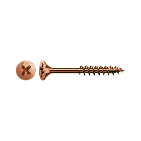 1 x Tornillo Spax cabeza fresada/testa svasat Pozi PZ4 5X100 roscado parcial ACBRU