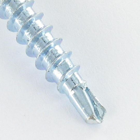 1 x Tornillo autoperforante cabeza hexagonal 4.8X35 Arandela de estanqueidad con junta de neopreno epdm Acero cincado