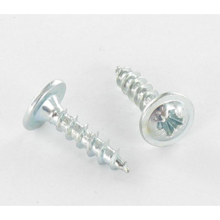 1 x Tornillo madera aglomerado VBA3 poelier cabeza redonda ancha Pozi 4X40 Acero cincado blanco RAL3005 rojo vino rojo