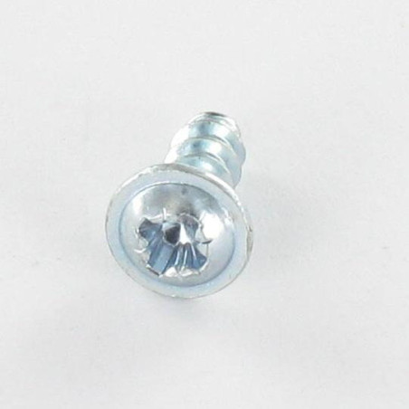 1 x Tornillo pvc poelier cabeza redonda ancha Pozi PZ4 4X16 Acero cincado blanco