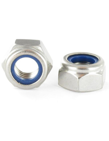 1 x Tuerca autoblocante M48 Acero cincado blanco