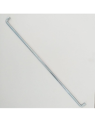 1 x Ejes Acero cincado blanco 6X342.5 CODO...
