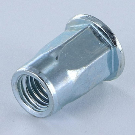1 x Tuercas Remachables cabeza plana M5X14 GOFIX ACPSH30 Acero cincado blanco