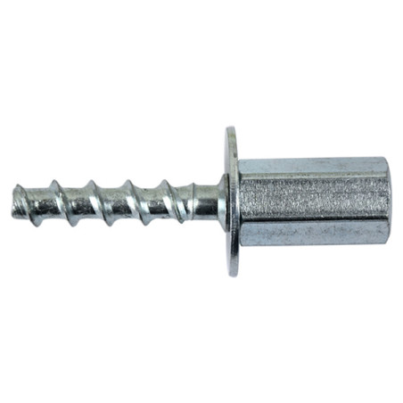 1 x Tornillo hormigón Hembra Acero cincado blanco 6X55