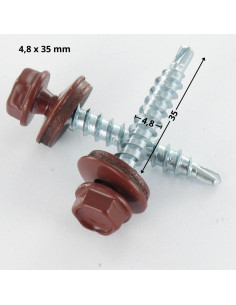 Tornillo autoperforante cabeza hexagonal 4.8X35 Arandela... 2