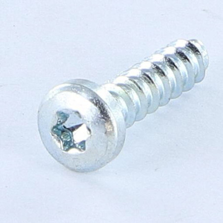 1 x Tornillo pvc TRILOBE cabeza cilíndrica abombada TORX T15 4X16 Varilla roscada 45 Acero cincado blanco