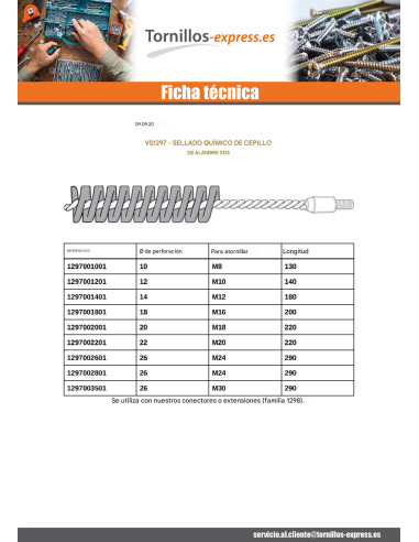 1 x CEPILLAR metálico diámetro 26 para M24