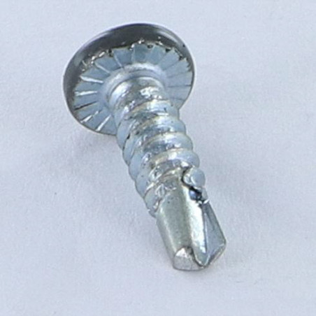 1 x Tornillo autoperforante cabeza cilíndrica abombada phillips 4.2X16 Acero cincado blanco LAQ 7043