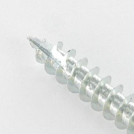 1 x Tornillo HARDWARE ANGULAR cabeza cilíndrica TORX T20 cut punta antihendidura tipo 17 Acero cincado blanco 5X40