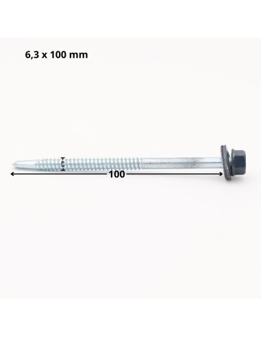 1 x Tornillo autoperforante cabeza hexagonal...