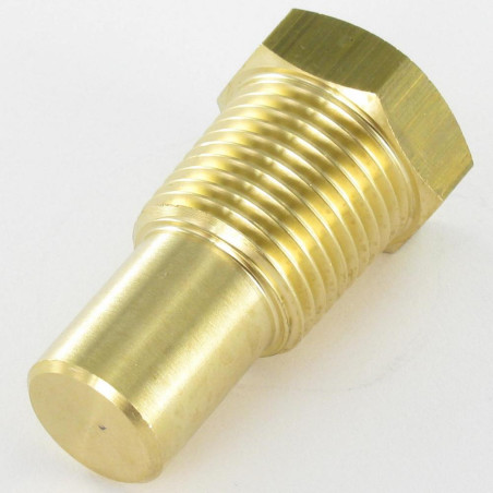 1 x Tornillo metales cabeza hexagonal HILO cónico 14 paso PULGAR 8X10 Latón