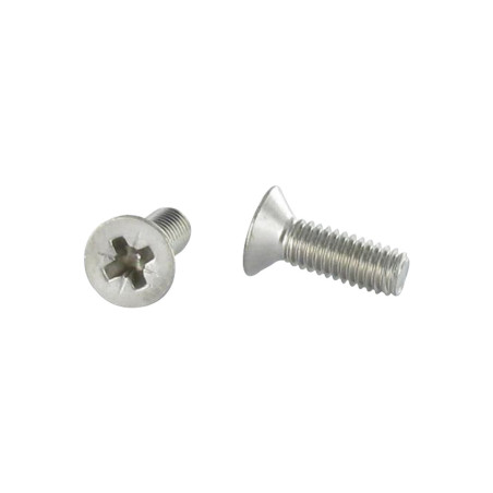 1 x Tornillo metales cabeza fresada/testa svasat Phillips 3 M6X20 Inoxidable A2