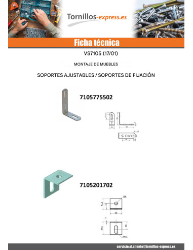 1 x Escuadra ajuste 14X32X16 2 agujeros Acero...
