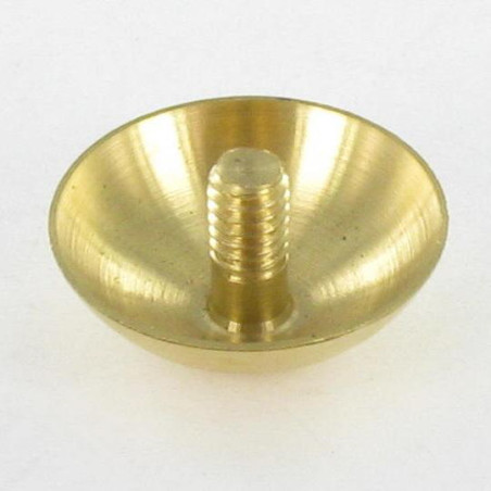1 x Embellecedor cabeza REDONDO. Latón diámetro 15 varilla M3X5.4