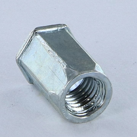 1 x Tuerca remachable hexagonal cabeza reducida M5X14.5 Acero cincado blanco ACRTH