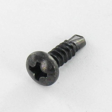 1 x Tornillo autoperforante cabeza cilíndrica abombada phillips 4.2X19 rosca chapa Acero cincado negro