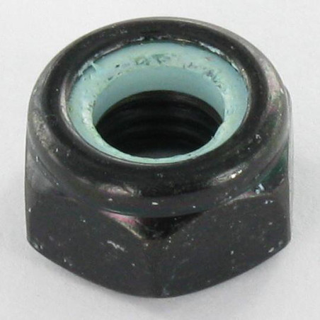 1 x Tuerca autoblocante M8 Acero cincado negro