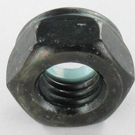 1 x Tuerca autoblocante M8 Acero cincado negro