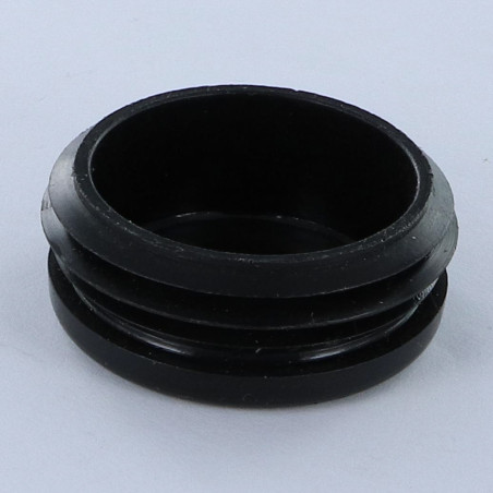 1 x Tapón de tubo redondo diámetro exterior 42 interior 37-40,5 polietileno negro