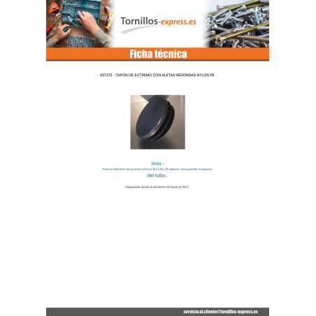 1 x Tapón de tubo redondo diámetro exterior 42 interior 37-40,5 polietileno negro