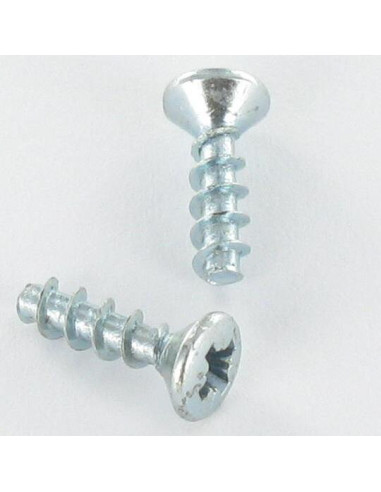 1 x Tornillo pvc cabeza fresada abombada Pozi...