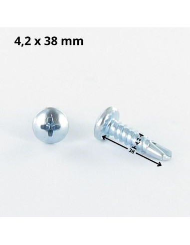 1 x Tornillo autoperforante cabeza cilíndrica...