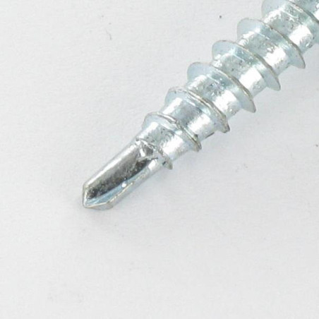 1 x Tornillo autoperforante cabeza hexagonal 4.8X35 Arandela de estanqueidad con junta de neopreno epdm Acero cincado