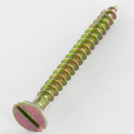 1 x Tornillo madera aglomerado cabeza fresada/testa svasat ranura 3X17 Bicromato microtornillo
