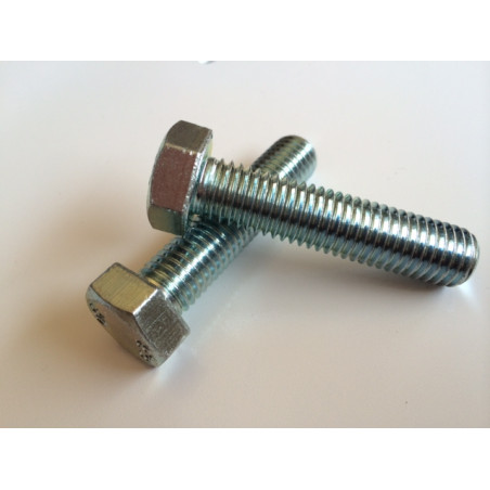 1 x Tornillo metales cabeza hexagonal 1/4X 1 1/8" UNC o equivalente BSW paso inglés WHITWORTH grado 5 Acero cincado
