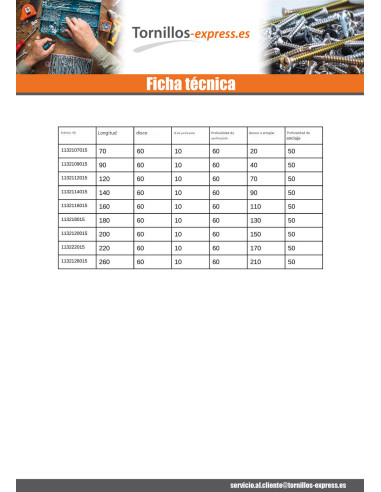 1 x Taco de aislamiento 10X260 y Clavo METÁLICO