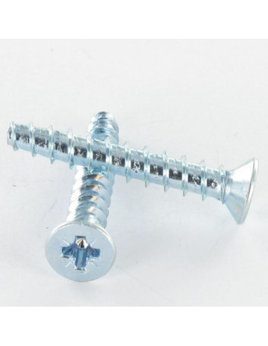 1 x Tornillo pvc TRILOBE cabeza fresada/testa...