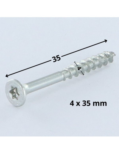 1 x Tornillo Spax cabeza fresada/testa svasat...