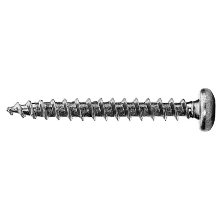 1 x Tornillo madera aglomerado VBA3 cabeza redonda Pozi 3X13 Acero bruto óxido microtornillo