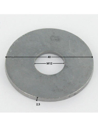 1 x Arandela plano M12X40X2.5 LL fuerte...