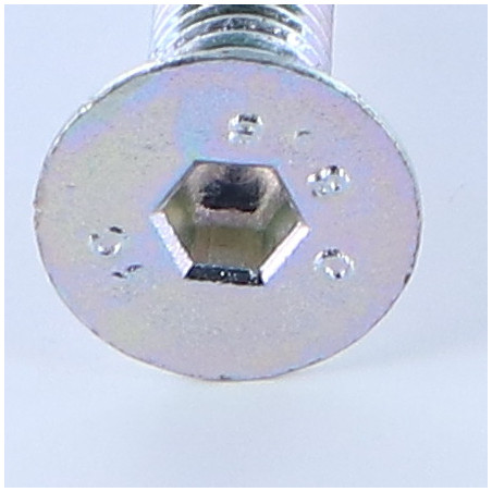 1 x Tornillo metales FHC cabeza fresada cavidad hexagonal hueca llave de 6 M10X180 roscado en 180 Clase 8.8 Acero cincado