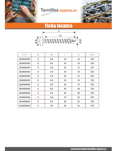 1 x Spax Tornillo madera cabeza redonda T-STAR+...