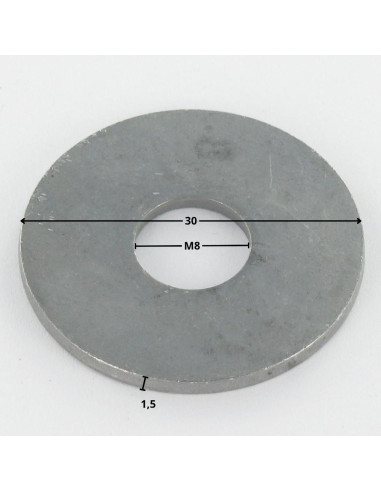 1 x Arandela plano M8X30X1.5 LL fuerte...