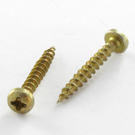 1 x Tornillo madera aglomerado VBA3 cabeza redonda Pozi 4X13 Bicromato