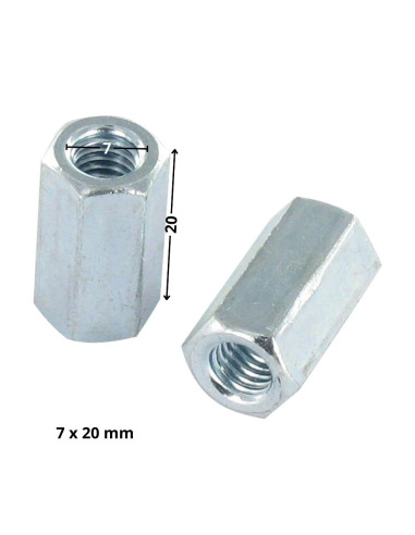 1 x Tirante hexagonal hembra hembra M4 7X20...