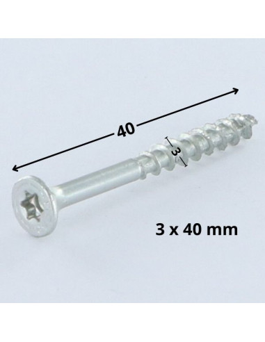 1 x Tornillo Spax cabeza fresada/testa svasat...