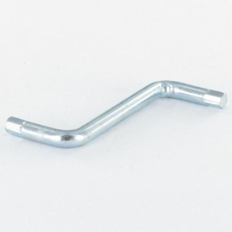 1 x Llave forma Z para llave de 3 longitud total 46 Acero cincado blanco