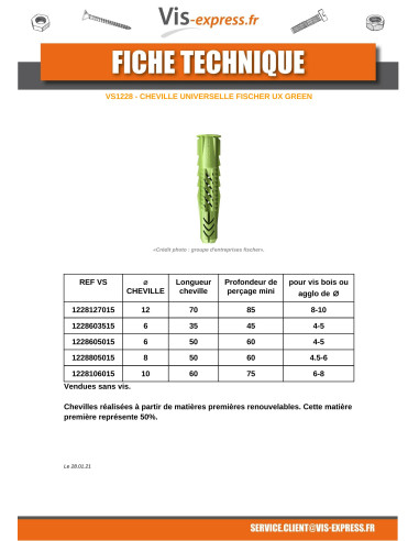 1 x Taco Fischer UX VERDE 6X50