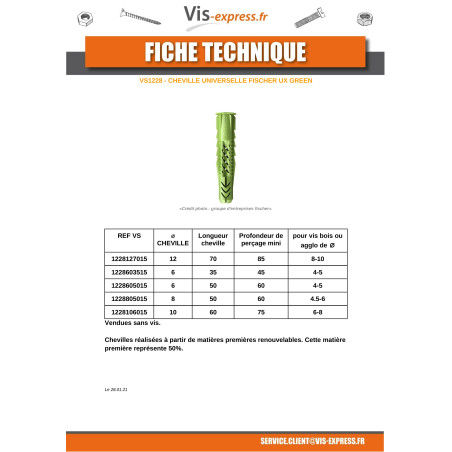 1 x Taco Fischer UX VERDE 6X50