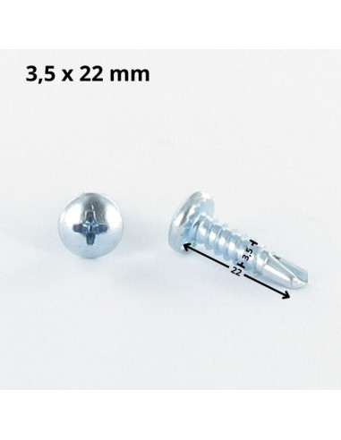 1 x Tornillo autoperforante cabeza cilíndrica...