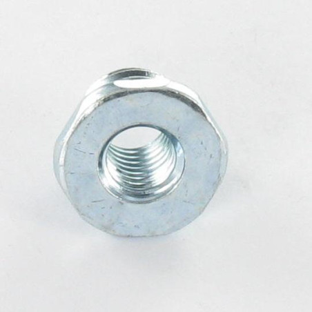1 x Casquillo roscada M12X12.5 interior M8 Acero cincado blanco