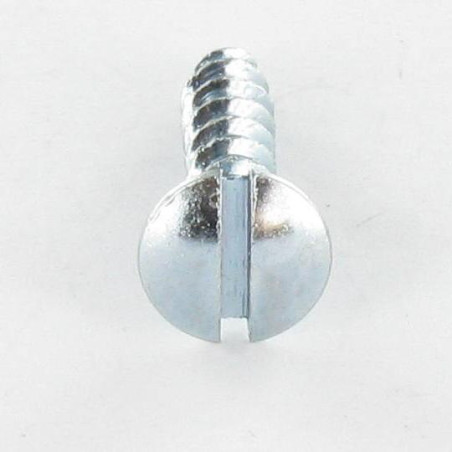 1 x Tornillo madera aglomerado cabeza fresada abombada ranura 3.5X16 Acero cincado blanco