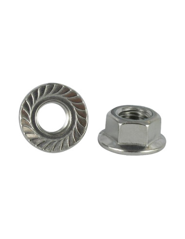 1 x Tuerca hexagonal Inoxidable A2 resalto...
