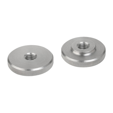 1 x Tuerca MOLETES tipo bajo M8 Inoxidable A1