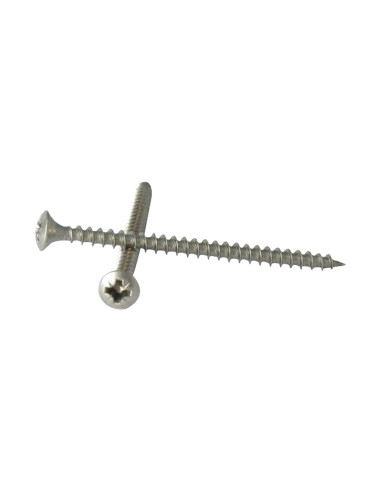 1 x Tornillo madera aglomerado Inoxidable A2...